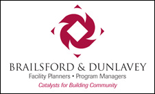 Logo and tagline for Brailsford & Dunlavey, facility planners and program managers